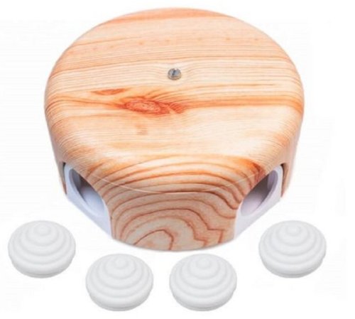 Коробка-ретро распределительная пластик Bironi Лизетта 78х30мм карельская сосна картинка